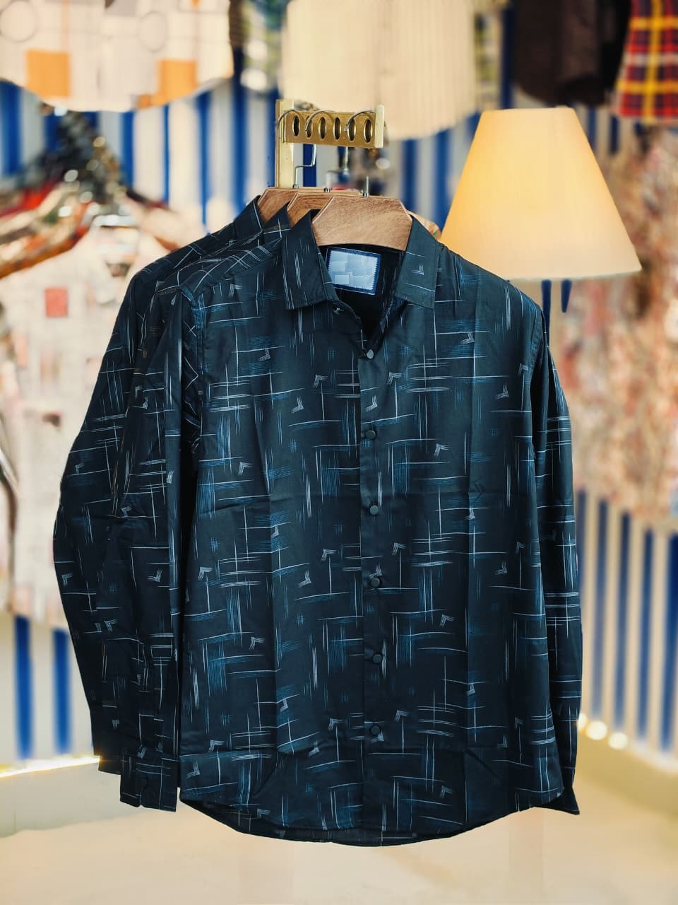 Black Pure Cotton Full sleeve Shirt