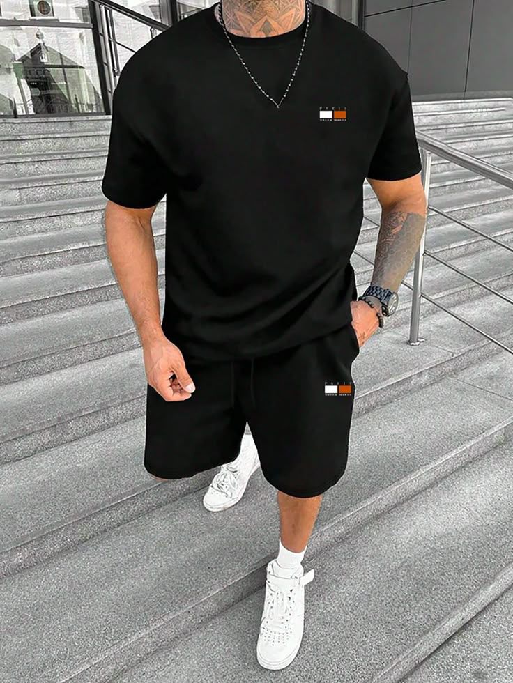 Premium Drop Shoulder T-Shirt & Pant Combo