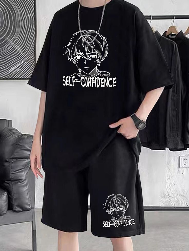 Premium Drop Shoulder T-Shirt & Pant Combo