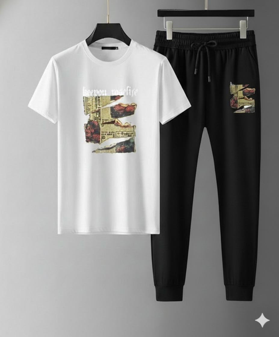 Trendy Mash T-Shirt Trouser Combo