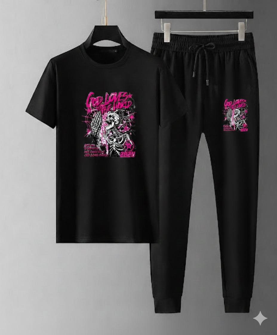 Trendy Mash T-Shirt Trouser Combo