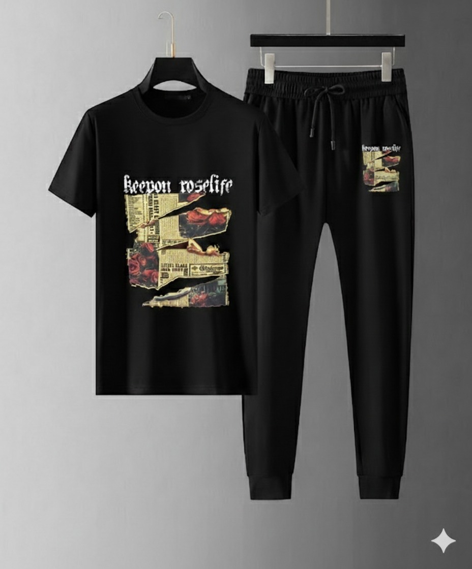 Trendy Mash T-Shirt Trouser Combo