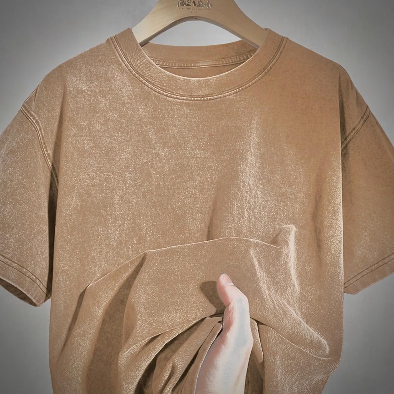 ACID WASH DROP SHOULDER T-SHIRT