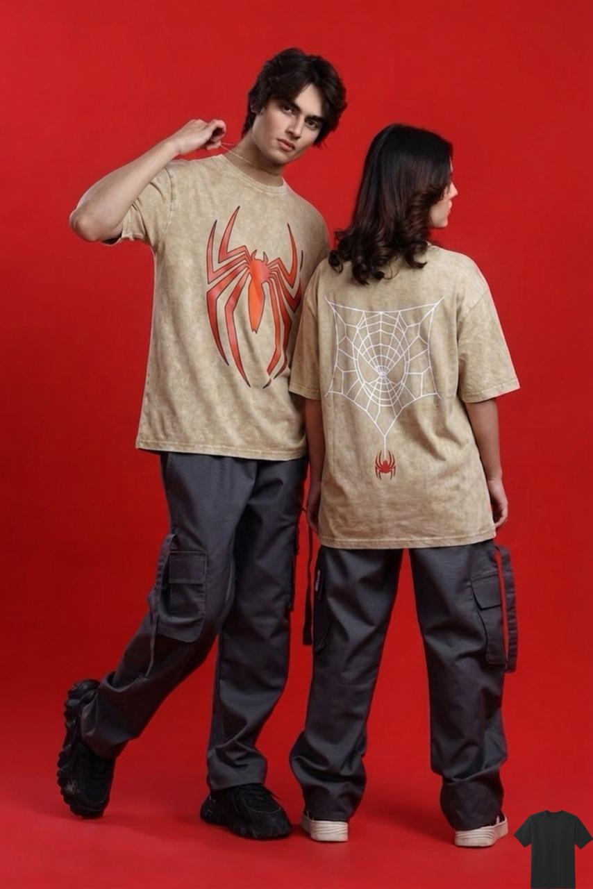 ACID WASH DROP SHOULDER T-SHIRT