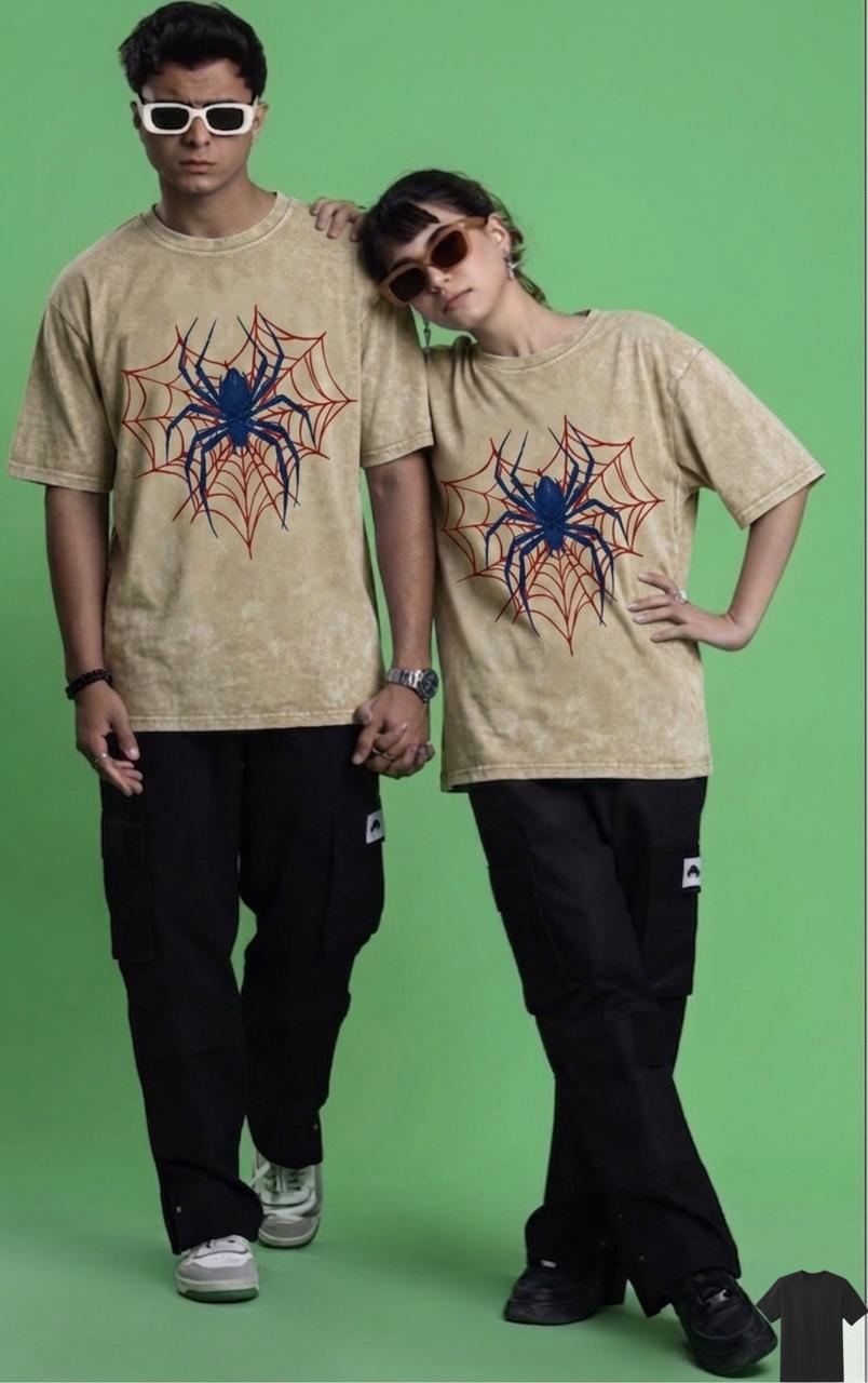 ACID WASH DROP SHOULDER T-SHIRT