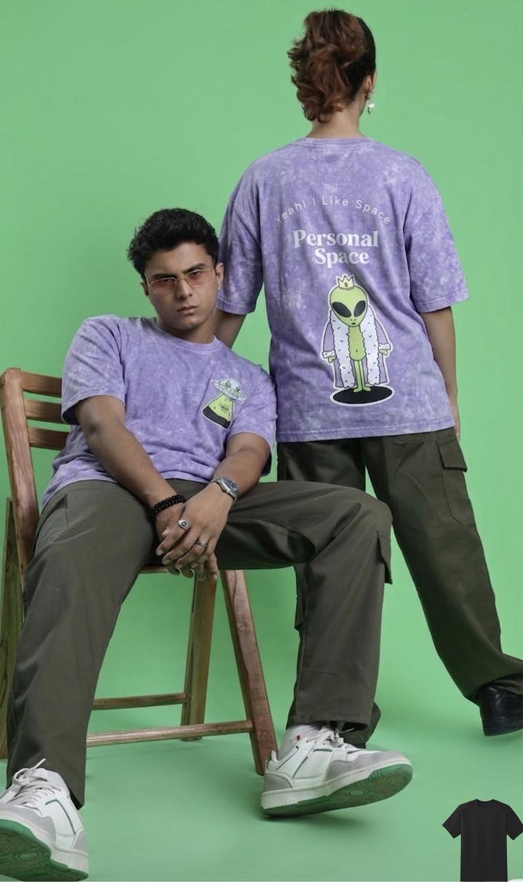 ACID WASH DROP SHOULDER T-SHIRT