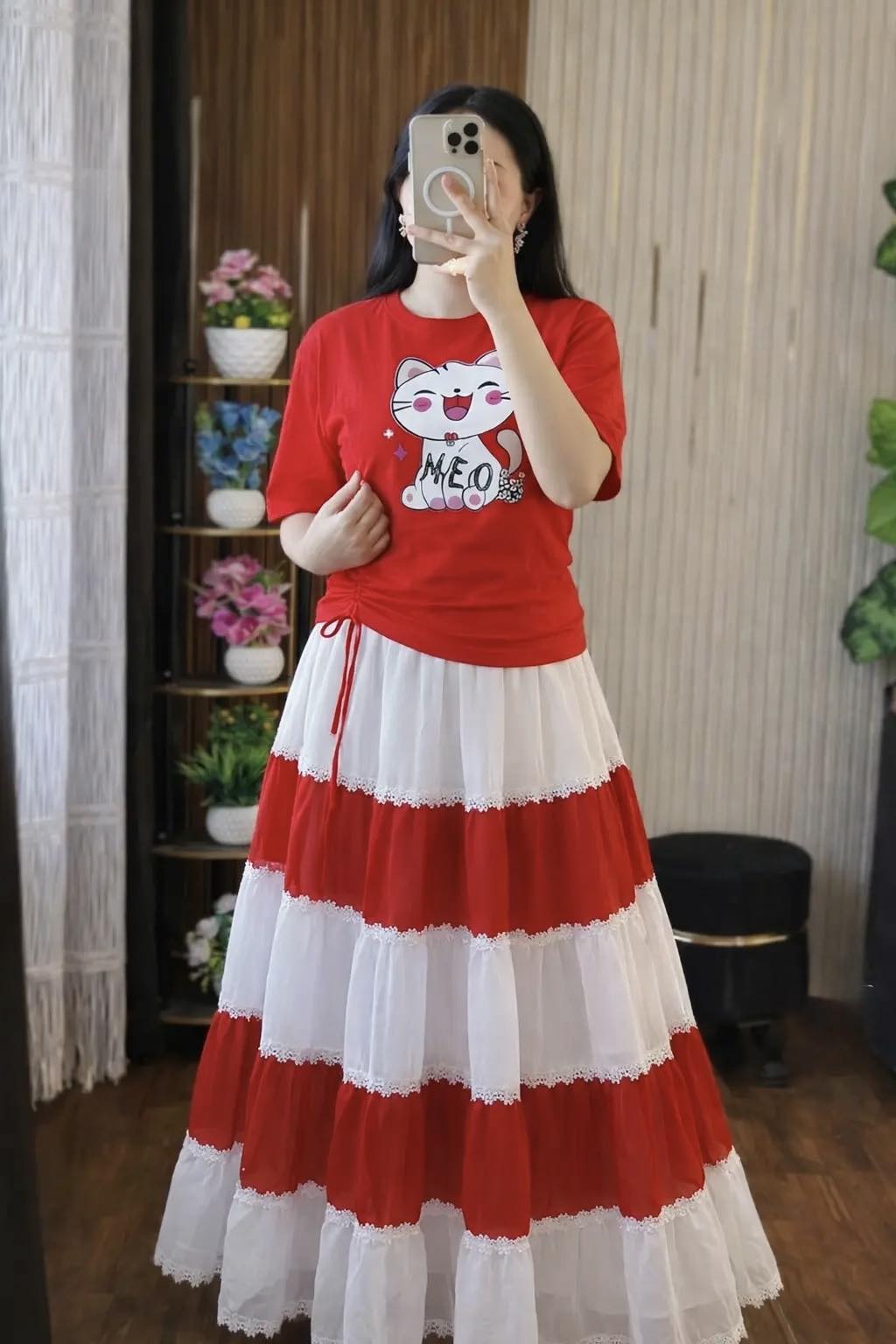 Stylish Skirt and T-Shirt Set
