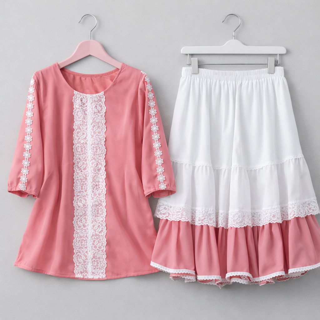 Trendy Ladies Tops and Skirt Set