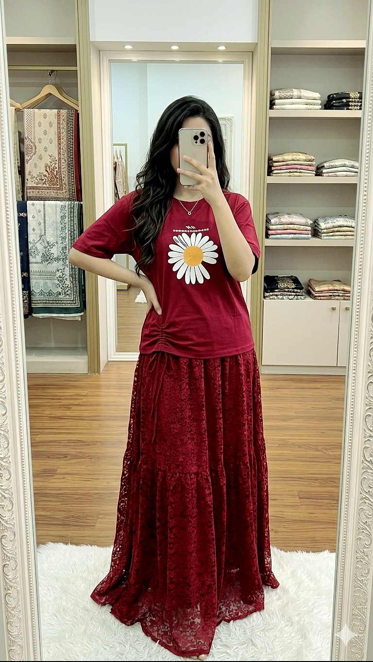 TShirt and Skirt Set