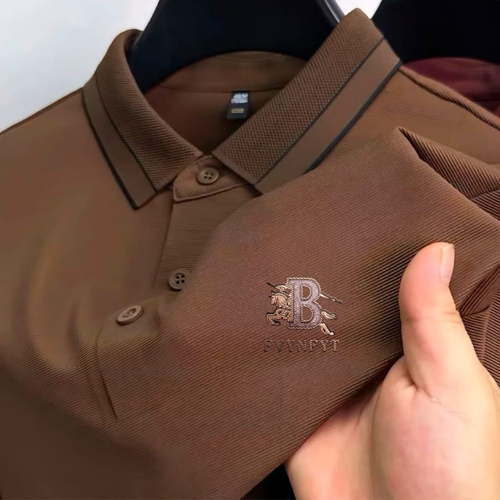 Premium Polo Shirt with China Sticker