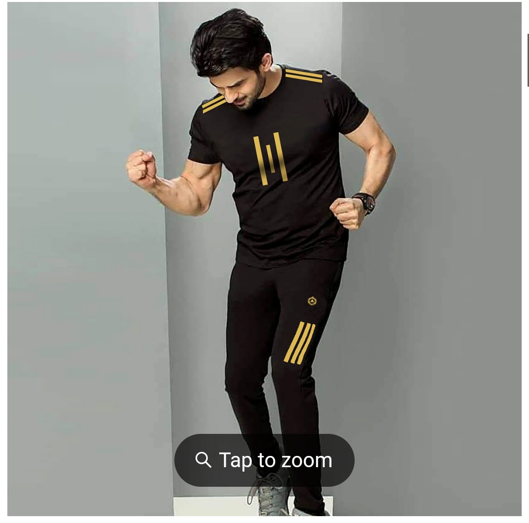 Sportswear Casual O-neck T-shirts + Pants Tracksuit Set
